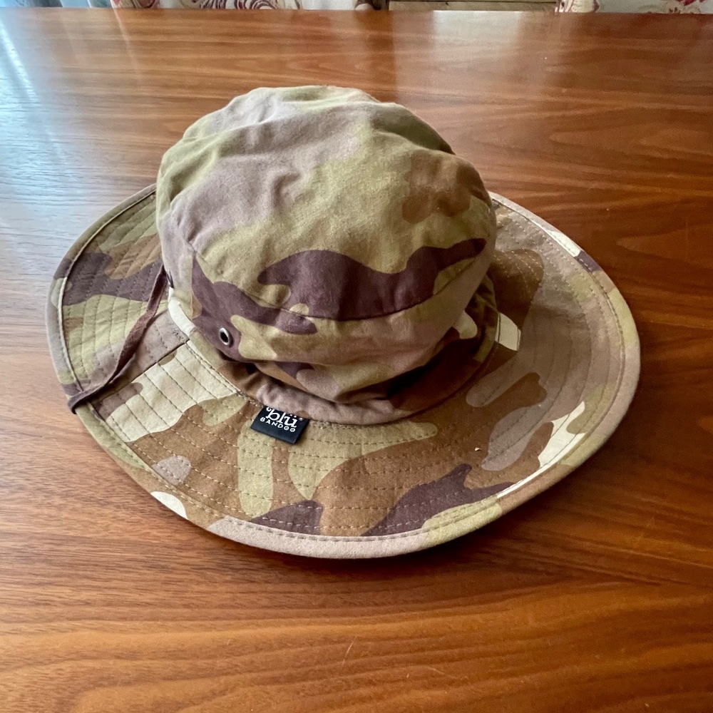 Blu Bandoo Water Active Cooling Safari/Booney Hat-Desert Camouflag